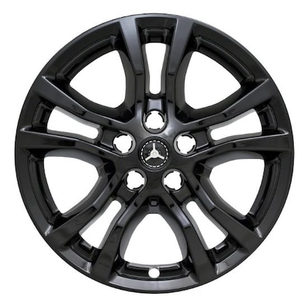 Coast2Coast 18", 10 Spoke, Gloss Black, Plastic, Set Of 4, Not Compatible With Steel Wheels IWCIMP398BLK